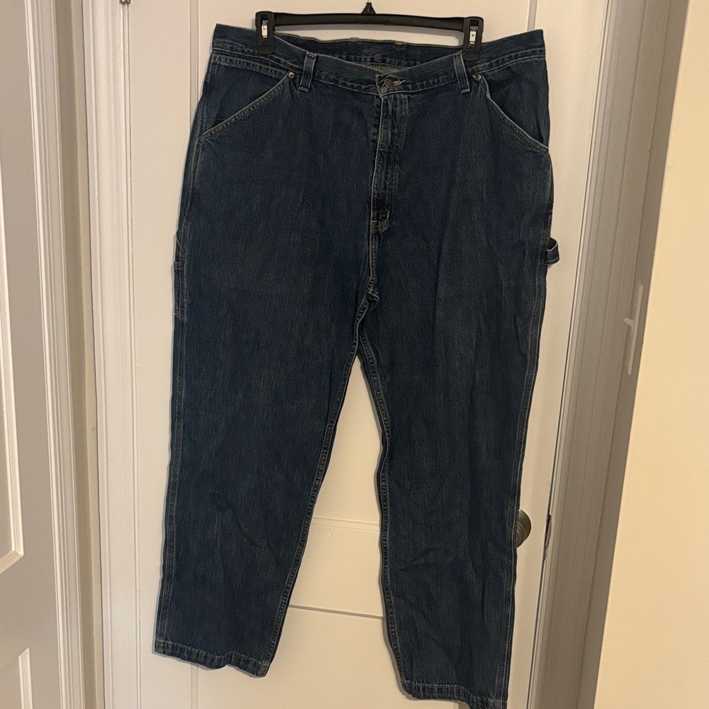 Relaxed Fit Dark Blue Men's Jeans
